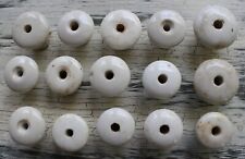 15 puxadores de gaveta de porcelana branca botões de armário antigos comprar usado  Enviando para Brazil