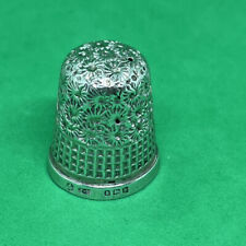 Solid Silver Size 4 Thimble 1909 James Swann Of Birmingham for sale  CHESTER LE STREET