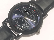Men's Wrist Watch Citizen Quartz Black Color Dial India Made Analog Good Looking, used for sale  Shipping to South Africa