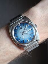 Usado, Vintage Nivada Antártico Como F77 Relógio Elétrico Azul Mostrador Mármore MANTENDO O TEMPO comprar usado  Enviando para Brazil