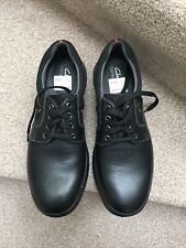 Mens Clarks Black Leather Shoes Size 9H New for sale  Shipping to South Africa