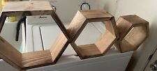 Wooden shelves hexagon for sale  Eastpointe
