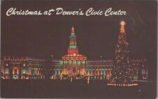 Cartão postal de Natal no Centro Cívico de Denver, Iluminação de Árvore Mile High City CO comprar usado  Enviando para Brazil