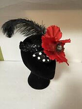 Feather fascinator black for sale  Columbia