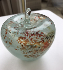 Glass apple paperweight for sale  MARKET DRAYTON