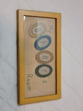 Usado, Quadro de madeira amarelo girassol decoração quarto do meu bebê design de feltro 13,5 x 7 comprar usado  Enviando para Brazil