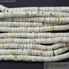 Natural White Turquoise Gemstone Heishi Spacer Beads 3mm 6mm 8mm 10mm 12mm 16" for sale  Shipping to South Africa
