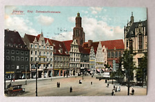Breslau, Wroclaw, Ring, Siebenkurfürstensite, pocztówka 1911, Śląsk na sprzedaż  Wysyłka do Poland