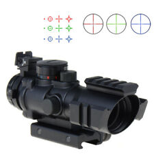 4X32 Scope Red/Green/Blue Tri-illuminated Reticle Optical Sight with 20mm Rail for sale  Shipping to South Africa