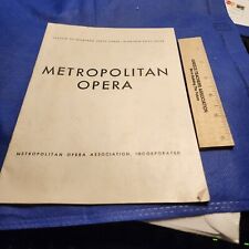 Metropolitan opera programs for sale  Rochester