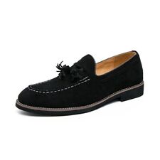 Men Suede Leather Shoes Tassel Men's Loafers Slip-on Men Social Dress Shoe for sale  Shipping to South Africa