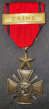 Médaille zaïre croix d'occasion  Lagny-sur-Marne