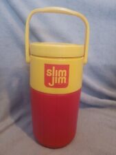 Used, Vintage Coleman Slim Jim Thermos Cooler #44 Slim Jim Nascar Red Yellow for sale  Shipping to South Africa
