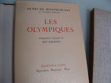 Henry montherlant olympiques d'occasion  Paris XVII