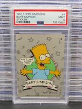Pegatina 1990 Topps Simpson Bart Simpson PSA 9 #4 segunda mano  Embacar hacia Argentina