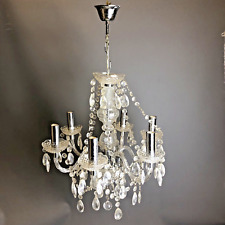 CHANDELIER Georgian Lamp Ceiling Light  MUNO “ROMEO”6 TRANSPARENT G12 for sale  Shipping to South Africa