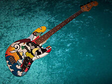  Fender Mexican Jazz Bass padrão MIM México guitarra design vintage pintura personalizada comprar usado  Enviando para Brazil