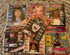 Lote de 7 revistas de circo vintage década de 1970 década de 1980 KISS Led Zeppelin Pink Floyd Alice comprar usado  Enviando para Brazil