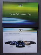BENTLEY CONTINENTAL GT SPEED orig 2012 Wielka Brytania Mkt Pełna broszura sprzedaży 34pp, używany na sprzedaż  Wysyłka do Poland