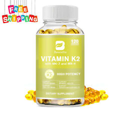 Usado, Suplemento de vitamina K2 500mcg - Vitamina K2 MK7 suporta saúde óssea e cardíaca comprar usado  Enviando para Brazil