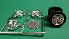 57 1957 Chevy Bel Air 1/25 Large Chrome Halibrand Sebring Rim Wheel Skinny Tires for sale  Shipping to South Africa