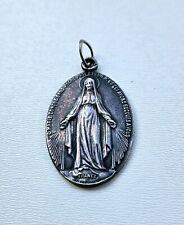 Pingente vintage de prata esterlina Virgem Maria Madal França comprar usado  Enviando para Brazil