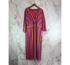 Vestido feminino JESSAKAE 3X listra rosa arco-íris holográfico luminária midi longo  comprar usado  Enviando para Brazil