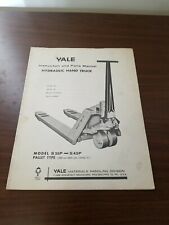 1966 yale instruction for sale  Milwaukee