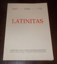 Latinitas n.3 settembre usato  Roma