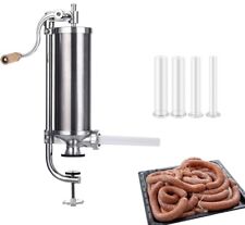 Manual 2.5LBS Sausage Stuffer Vertical Stainless Steel Meat Press Filler Maker for sale  Shipping to South Africa