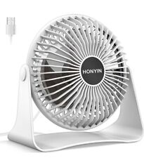 Ventilador de escritorio USB pequeño de 6"" - 3 velocidades ventilador de refrigeración de mesa de escritorio, giratorio 360°-Honyin segunda mano  Embacar hacia Argentina