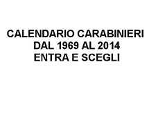 Calendario carabinieri dal usato  Italia