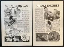 Motor a vapor e caldeira modelo simples 1940 como construir planos comprar usado  Enviando para Brazil