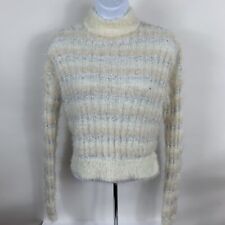 Suéter feminino listrado com gola simulada tamanho grande tamanho XS novo sem etiquetas, usado comprar usado  Enviando para Brazil