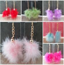 Fluffy feather earrings for sale  LONDON
