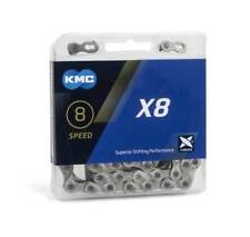 KMC X8 114 ogniw BOX Silver Łańcuch Rowerowy 8 speed, używany na sprzedaż  PL