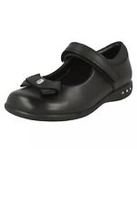 Clarks Girls Bow Detail School Shoes Black Leather Prime Skip 2 F / 34 for sale  Shipping to South Africa