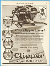 1927 Clipper Trojan Belt Lacer Co Grand Rapids Michigan Factory Machine Belt Ad for sale  Shipping to South Africa