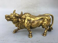 Móveis de cobre bronze 13"" decoram animal gado estátua de boi touro comprar usado  Enviando para Brazil