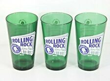 LOT: 3 ROLLING ROCK Extra Pale 1939 Beer green pint glasses, Old Latrobe, Mint! , used for sale  Canada