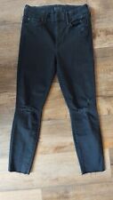 Used, MOTHER LOOKER ANKLE FRAY BLACKBIRD BLACK JEANS  SIZE 26 for sale  Shipping to South Africa