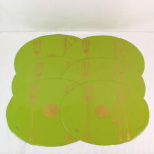 Lote de 6 tapetes gráficos de mesa de resina design peixe verde por Gaetano Pesce comprar usado  Enviando para Brazil