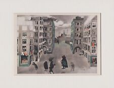 Art deco print set design by Edward Burra ‘Miracle in the Gorbals’ c1949, used for sale  AYLESBURY