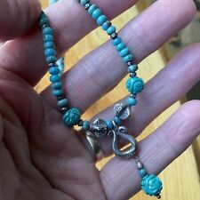 Vintage turquoise carved for sale  IMMINGHAM