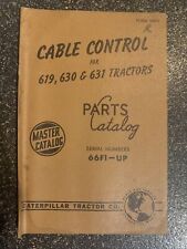 Control de cable Cat Caterpillar para catálogo de 619, 630 y 631 piezas SN 66F1-up segunda mano  Embacar hacia Argentina