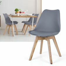 Gebraucht, Küchenstuhl Esszimmerstuhl Wohnzimmerstuhl Holzbeine Schalensitz grau 4er Set gebraucht kaufen  Mayen-Umland