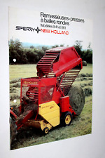 Prospectus Tracteur Presse NEW HOLLAND 841 861 Prospekt Brochure Tractor Traktor d'occasion  Charolles