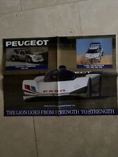 Poster peugeot 1991 for sale  FAREHAM