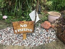 Fishing plaque sign for sale  MANCHESTER