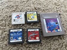 5 Game Lot - Tetris (Nintendo Game Boy, DS 3DS) Cars Wipeout Brain Age Spongebob for sale  Chicago
